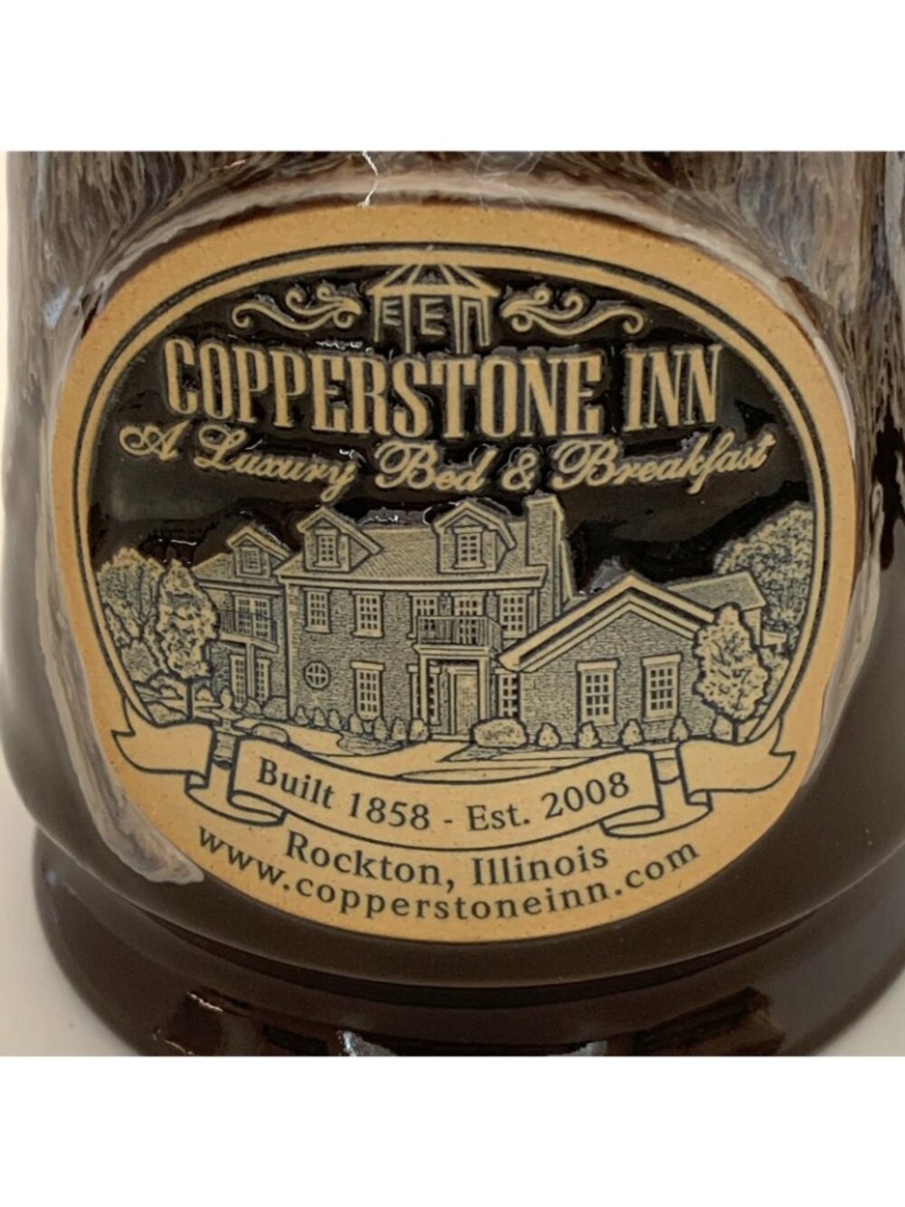 Deneen Pottery Copperstone Inn Mug Rockton IL 2015 Hand Thrown Coffee Tea Cup - Picture 2 of 8
